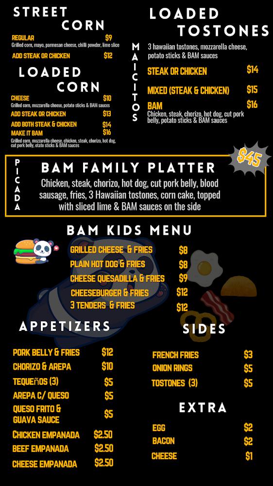 BAM BURGER RESTAURANT Menu image 3