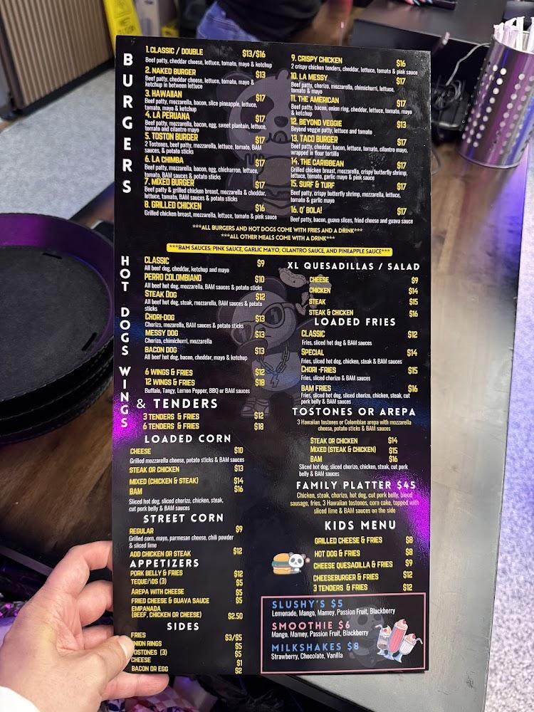 BAM BURGER RESTAURANT Menu image 4